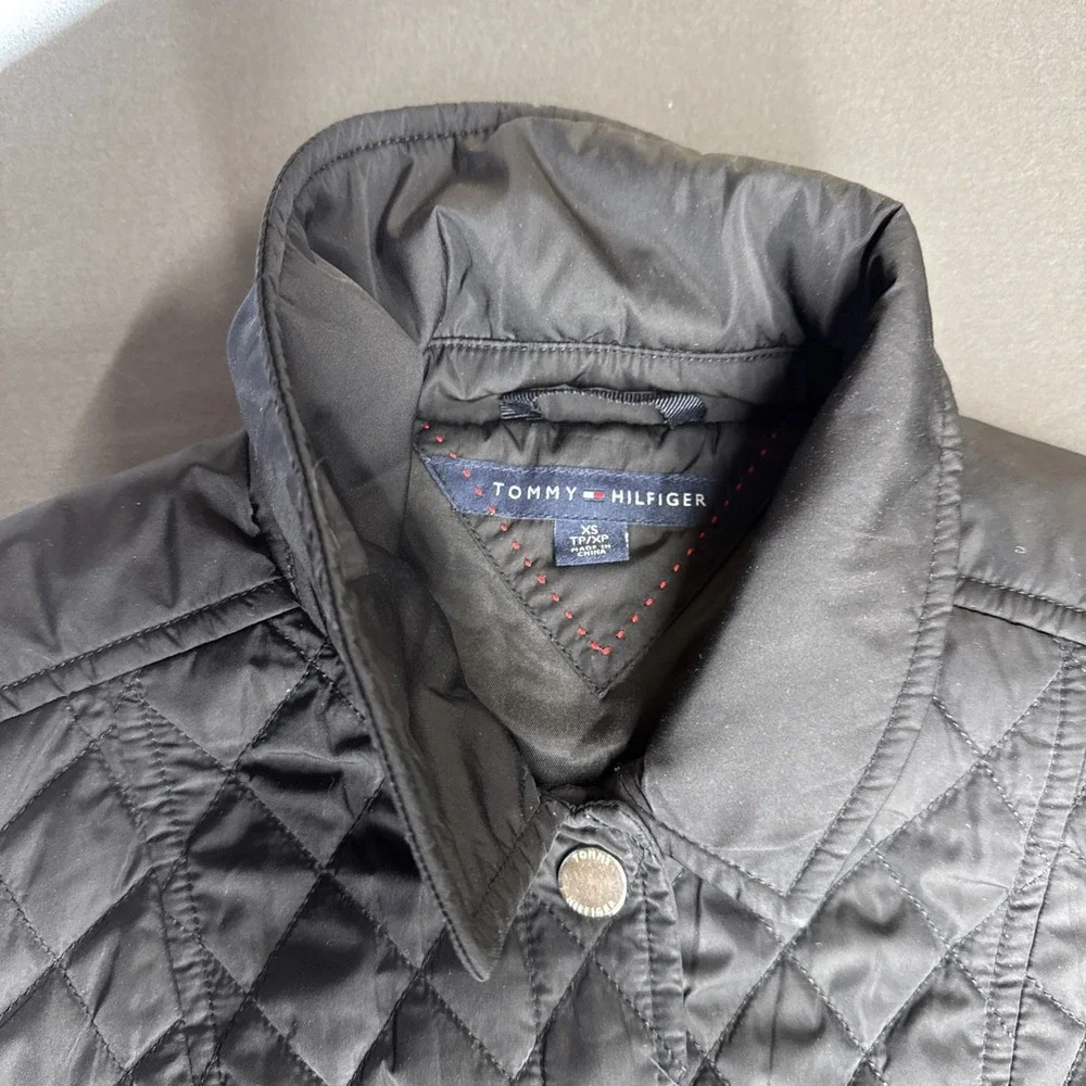 Tommy Hilfiger Ladies' Quilted Jacket - Black‎ XS